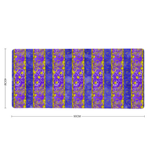 Load image into Gallery viewer, Golden Daisies Purple pattern : Large Rectangular Non-slip Mouse Pad 40cm x 90cm 16&quot; x 35&quot; - Free standard shipping
