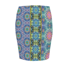 Load image into Gallery viewer, Magic Stardust : Women All Over Print Elasticated short Waist Pencil Skirt -  Up to 2XL - Free standard shipping
