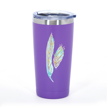 Load image into Gallery viewer, Angelic Feathers : Multicolor Stainless Steel Vacuum -insulated large mug without handle  20 oz - Free standard shipping
