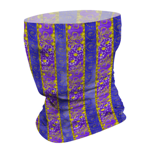 Golden Daisies Purple pattern : Bandana -Face cover,  Multi-Function Headband for Adults - 50cm x 25cm / 19.6'' x 9.8'' - Free standard shipping