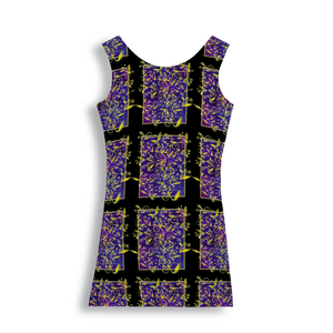 Nightfall Celebration pattern 3 : Tank Mini stretchy Dress - Polyester - Free standard shipping