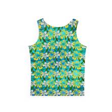 Load image into Gallery viewer, Golden Daisies - Turquoice pattern : Stretchy tank top -Small to 5XL - Free standard shipping
