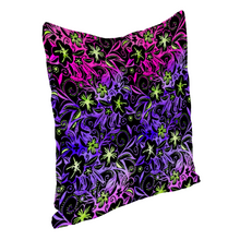 Load image into Gallery viewer, Glowing Flowers : Square Canvas pillow case - Double side printing - 2 sizes - Free standard shipping
