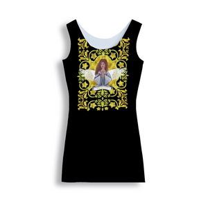 Health Angel : Tank Mini stretchy Dress - Polyester - Free standard shipping