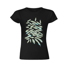 Load image into Gallery viewer, Angelic Feathers : Fit T-Shirt for women (Fit shape) - Multi  Colors - 100% Cotton -  Free standard shipping
