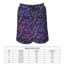 Load image into Gallery viewer, Nightfall Celebration purple : Men&#39;s Quick Dry Swim Beach Shorts – Elastic waist – Polyester – Free standard shipping
