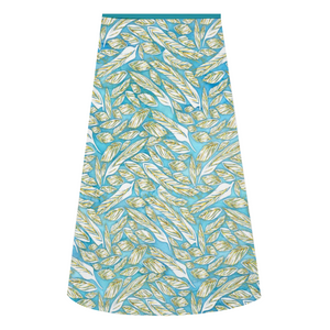 A-line Midi Skirt - Polyester stretch fabric - Free standard shipping