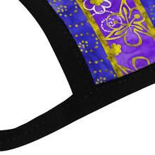 Load image into Gallery viewer, Golden Daisies Purple pattern : Adult Protection mask - Face Cover - 17cm x 13cm - 6.7&quot; x 5.1&quot; -  Free standard shipping
