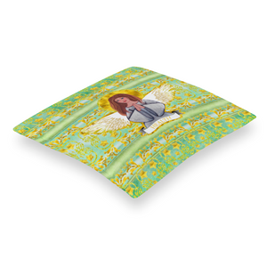 Health Angel: Square Canvas pillow case - Double side printing - 2 sizes - Free standard shipping