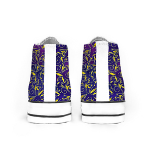 Nightfall Celebration : All Star style Unisex Boots (High Top) Canvas Shoes - Free standard shipping