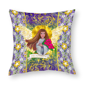 Prosperity Angel :  Square Cotton pillow case - Double side printing - Multi sizes - Free standard shipping