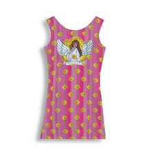 Load image into Gallery viewer, Good Fortune Angel : Tank Mini stretchy Dress - Polyester - Free standard shipping
