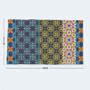 Byzantium Garden : Large body towel for Bath and the sea - 35'' x 59'' -  90cm x 150cm  - Free standard shipping