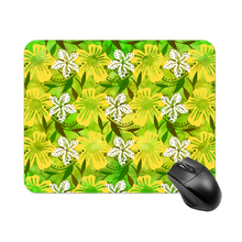 Load image into Gallery viewer, Golden Daisies Green pattern : Square Mouse Pad , Non-Slip Base for Computer 7.9&quot;X9.8&quot; - 25cm x 20cm -  Free standard shipping
