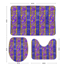 Load image into Gallery viewer, Golden Daisies Purple pattern : Bath mats - 3 piece set - Free standard shipping
