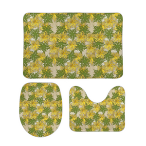 Health Angel leaves pattern : Bath mats - 3 piece set - Free standard shipping