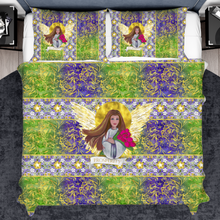 Load image into Gallery viewer, Prosperity Angel : 3 piece set bedding covers - Single  to extra large double size (choose among 8 sizes)  2x Pillowcases &amp; 1x Quilt Cover – Free standard shipping
