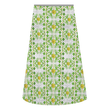 Load image into Gallery viewer, Good Fortune Angel : A-line Midi Skirt - Polyester stretch fabric - Free standard shipping
