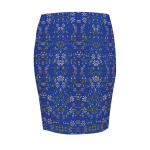 Beauty Angel : Women All Over Print Elasticated short Waist Pencil Skirt -  Up to 2XL - Free standard shipping