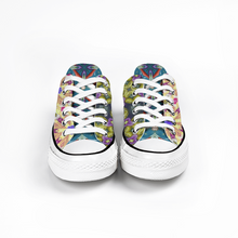 Load image into Gallery viewer, Byzantium Garden : All Star style Unisex Low top Canvas Shoes - Free standard shipping
