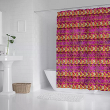 Load image into Gallery viewer, Golden Daisies - Magenta pattern : Bath Shower Curtain – 12 different sizes – Free standard shipping
