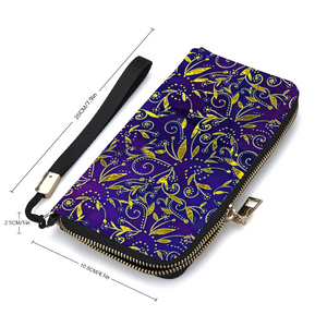 Nightfall Celebration : Money purse - 7.9'' x 4.1'' x 1''- Credit Card Holders - Zipper Wristlet - Free standard shipping