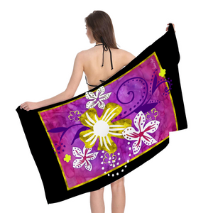 Golden daisies - Single Daisy : Large body towel for Bath and the sea - 35'' x 59'' -  90cm x 150cm  - Free standard shipping