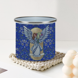 Beauty Angel : Mug Enamel Camping Style - Heat-Resistant  - 10 Oz  - Free standard shipping