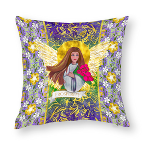 Prosperity Angel :  Square Cotton pillow case - Double side printing - Multi sizes - Free standard shipping