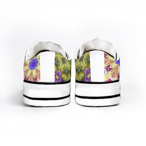 Byzantium Garden : All Star style Unisex Low top Canvas Shoes - Free standard shipping