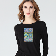 Load image into Gallery viewer, Magic Stardust : Long sleeve thin blouse -  tight fit for women  -  up to 4XL  -  95% Cotton - Free standard shipping
