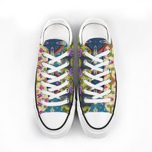 Load image into Gallery viewer, Byzantium Garden : All Star style Unisex Low top Canvas Shoes - Free standard shipping
