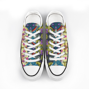 Byzantium Garden : All Star style Unisex Low top Canvas Shoes - Free standard shipping