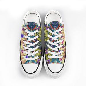 Byzantium Garden : All Star style Unisex Low top Canvas Shoes - Free standard shipping