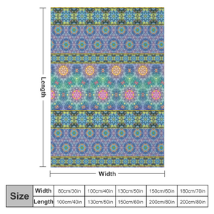 Magic Stardust - Pattern 2 : Thin Flannel Blanket - single sided print – 4 Sizes 60’’x80, 60’’x50, 40’’x50, 40’’x30  - Free standard shipping