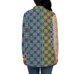 Byzantium Garden : Women’s long sleeves shirt, slim fit - Small to 4XL - Free standard shipping