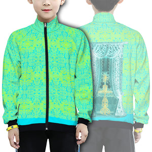 Engraving Window : Kids' Japanese Terry Baseball Jacket - Free standard shipping