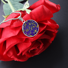 Load image into Gallery viewer, Nightfall Celebration : Round Charm, Gold or Silver Plated, with strong chain necklace   - In luxury packaging - Free standard shipping
