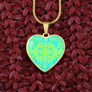 heart template-Engraving Window Engraving Window : Heart charm necklace, Gold or Silver Plated  with chain necklace- In luxury packaging - Free standard shipping