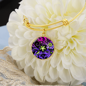 Glowing Flowers: Original art by Vassia Sarri, decorates your shoes, clothes, jewelries, stationery, bedding and linen, as well as kitchen and drinkware items, in order to bring positive vibes in your life, and reprogram your subconscious towards joyous, healthy and prosperous opportunities.