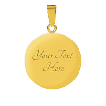 Load image into Gallery viewer, Byzantium Garden : Blue pattern, Round Charm Bracelet, Gold or Silver Plated - In luxury packaging - Free standard shipping
