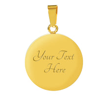 Load image into Gallery viewer, round template - Engraving Window2 Engraving Window : Round Charm Bracelet, Gold or Silver Plated  - In luxury packaging - Free standard shipping
