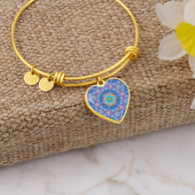 Load image into Gallery viewer, heart1-purple Magic Stardust : Heart charm Bracelet, Gold or Silver Plated  - In luxury packaging - Free standard shipping
