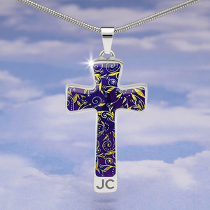 Nightfall Celebration : Jewelry Cross Gold or Silver Plated Cross with chain necklace- In luxury packaging - Free standard shipping