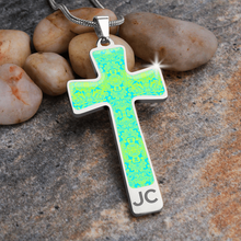 Load image into Gallery viewer, cross-Engraving Window Engraving Window : Jewelry Cross Gold or Silver Plated Cross with chain necklace- In luxury packaging - Free standard shipping
