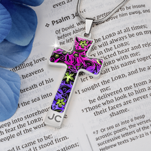 Load image into Gallery viewer, Glowing Flowers : Jewelry Cross Gold or Silver Plated Cross with chain necklace- In luxury packaging - Free standard shipping
