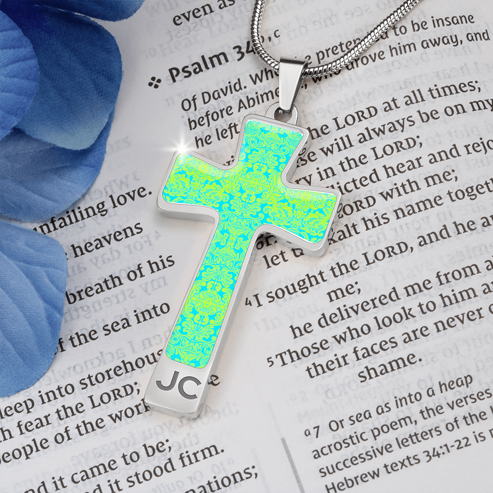 cross-Engraving Window Engraving Window : Jewelry Cross Gold or Silver Plated Cross with chain necklace- In luxury packaging - Free standard shipping