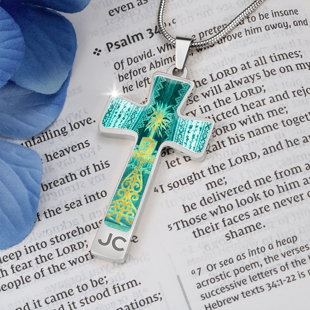 cross-Engraving Window2 Engraving Window : Jewelry Cross Gold or Silver Plated Cross with chain necklace- In luxury packaging - Free standard shipping