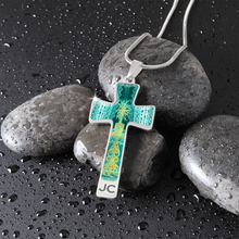 Load image into Gallery viewer, cross-Engraving Window2 Engraving Window : Jewelry Cross Gold or Silver Plated Cross with chain necklace- In luxury packaging - Free standard shipping
