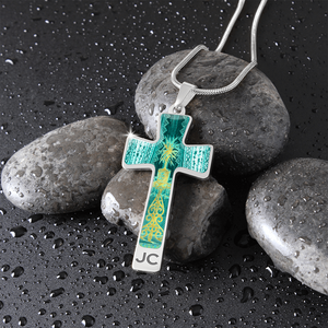 cross-Engraving Window2 Engraving Window : Jewelry Cross Gold or Silver Plated Cross with chain necklace- In luxury packaging - Free standard shipping